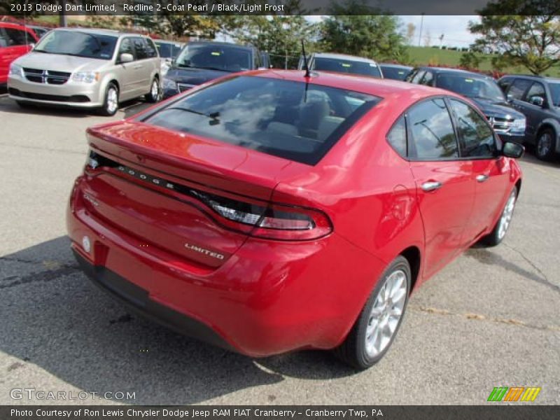 Redline 2-Coat Pearl / Black/Light Frost 2013 Dodge Dart Limited