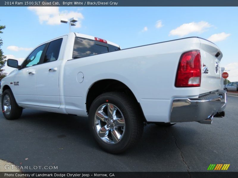 Bright White / Black/Diesel Gray 2014 Ram 1500 SLT Quad Cab