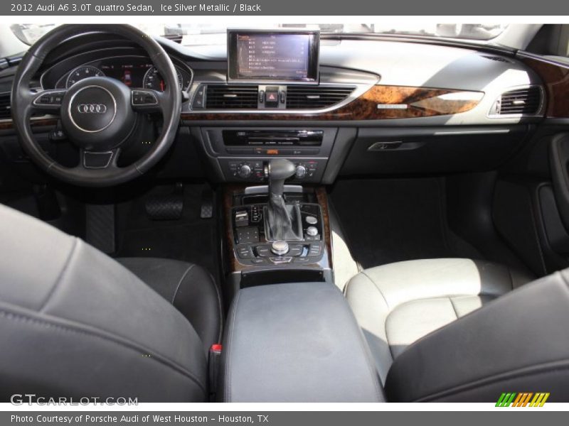 Ice Silver Metallic / Black 2012 Audi A6 3.0T quattro Sedan