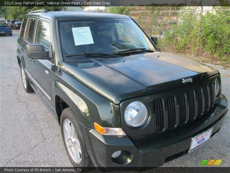Natural Green Pearl / Dark Slate Gray 2010 Jeep Patriot Sport