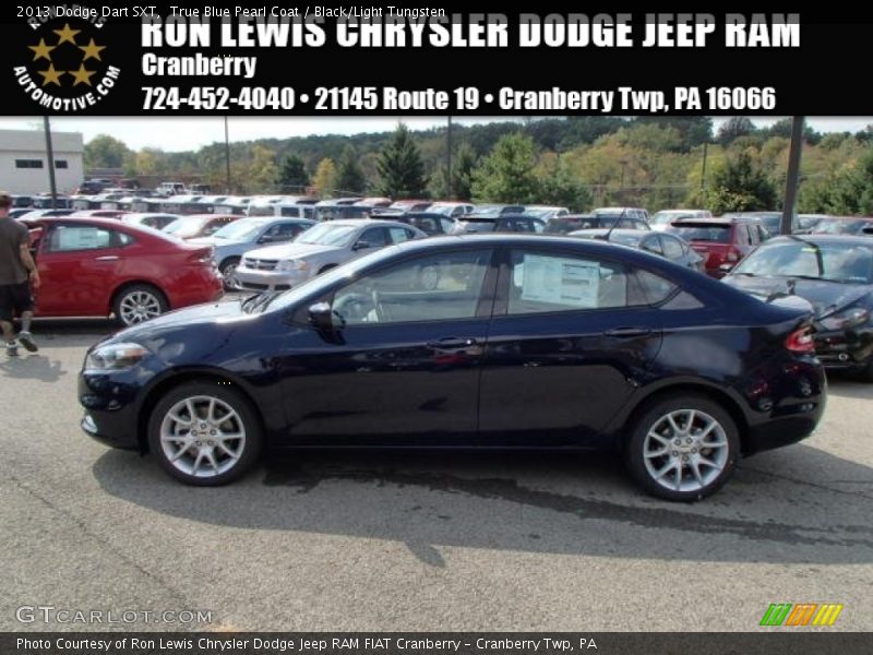 True Blue Pearl Coat / Black/Light Tungsten 2013 Dodge Dart SXT