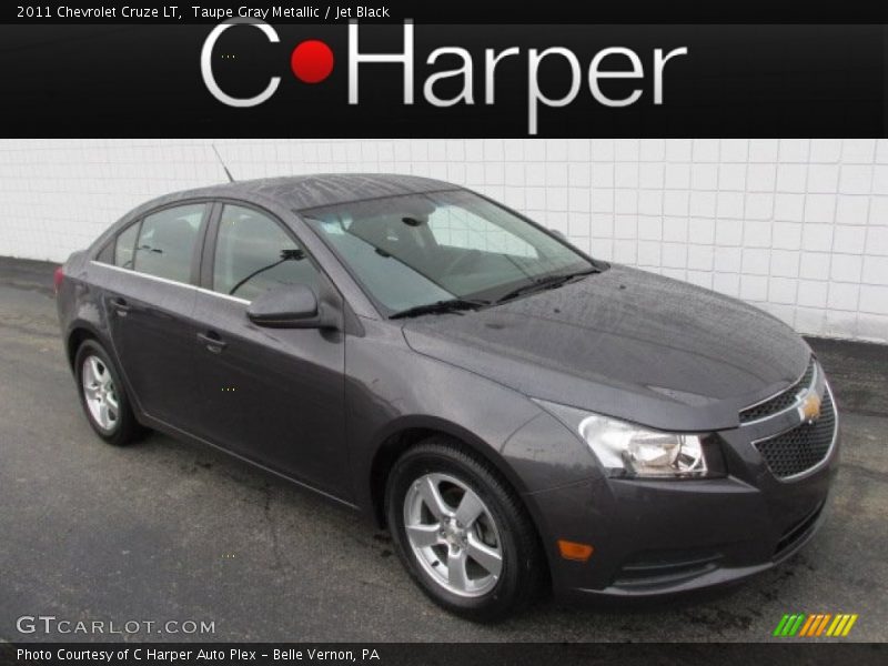 Taupe Gray Metallic / Jet Black 2011 Chevrolet Cruze LT