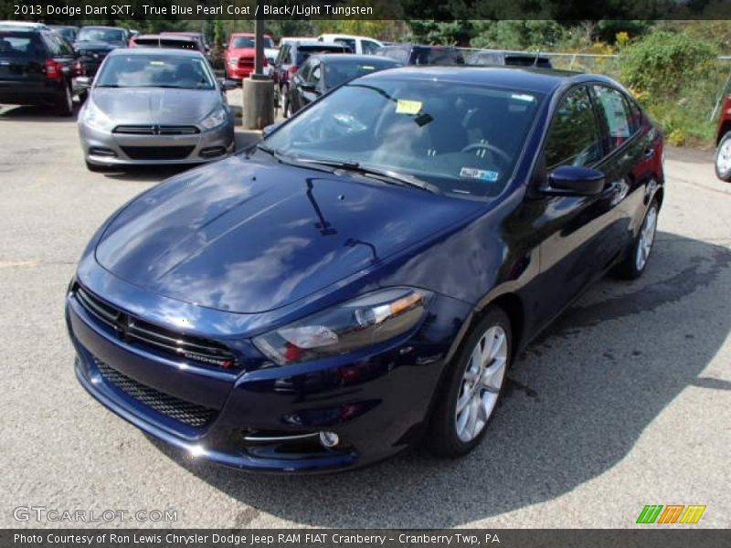 True Blue Pearl Coat / Black/Light Tungsten 2013 Dodge Dart SXT