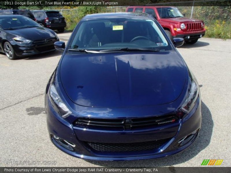 True Blue Pearl Coat / Black/Light Tungsten 2013 Dodge Dart SXT