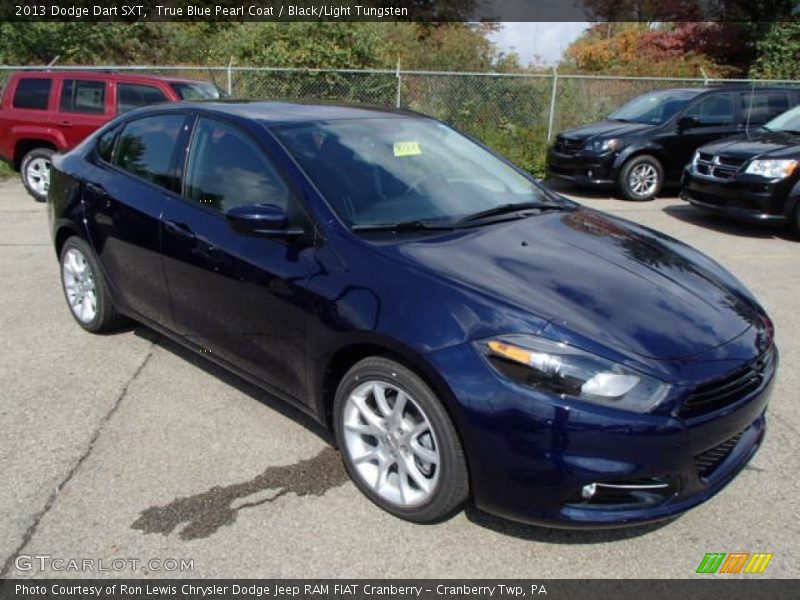 True Blue Pearl Coat / Black/Light Tungsten 2013 Dodge Dart SXT