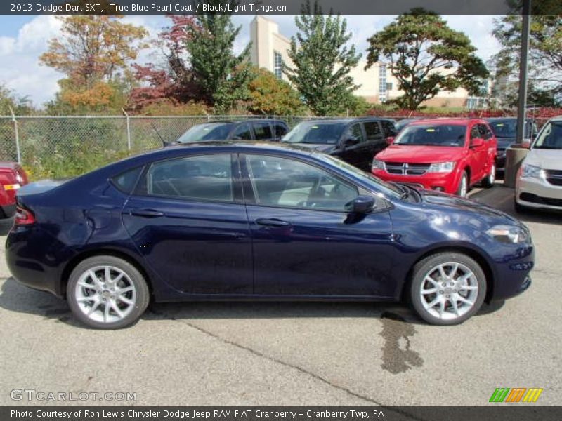 True Blue Pearl Coat / Black/Light Tungsten 2013 Dodge Dart SXT