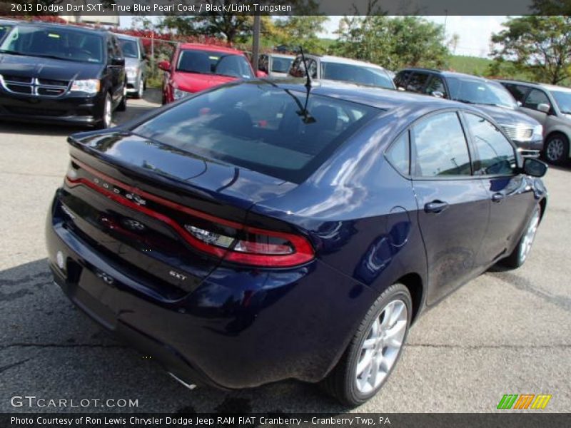 True Blue Pearl Coat / Black/Light Tungsten 2013 Dodge Dart SXT