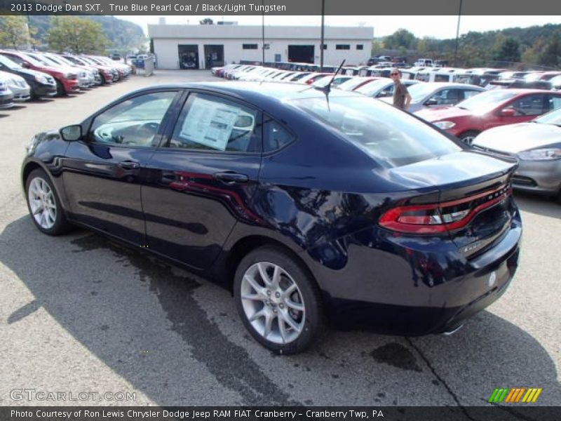 True Blue Pearl Coat / Black/Light Tungsten 2013 Dodge Dart SXT