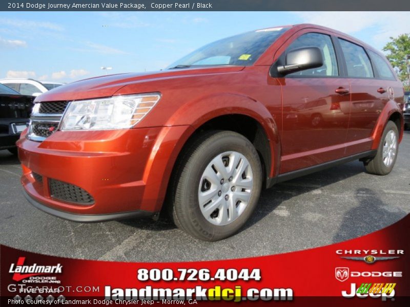 Copper Pearl / Black 2014 Dodge Journey Amercian Value Package
