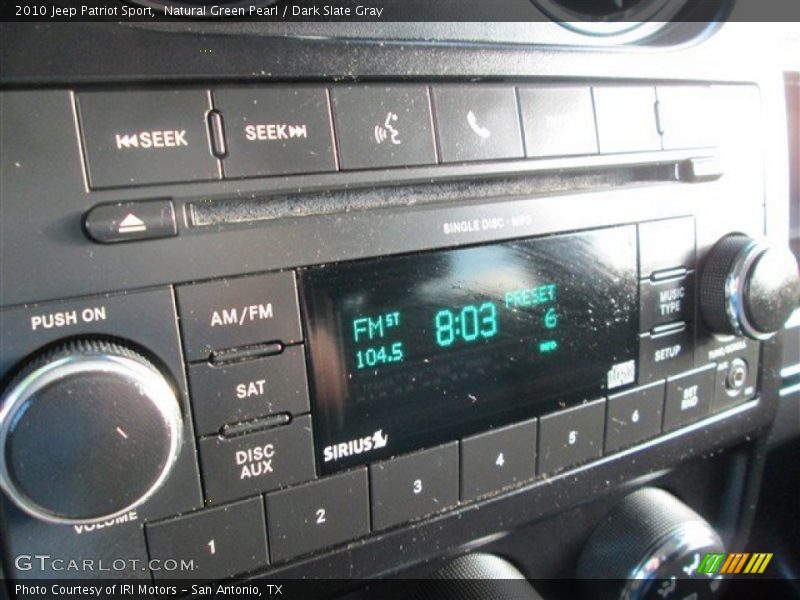 Natural Green Pearl / Dark Slate Gray 2010 Jeep Patriot Sport