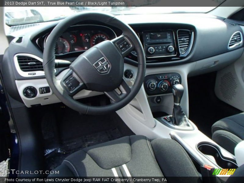 True Blue Pearl Coat / Black/Light Tungsten 2013 Dodge Dart SXT