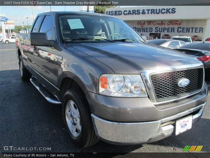 Dark Shadow Grey Metallic / Medium Flint 2007 Ford F150 XLT SuperCab
