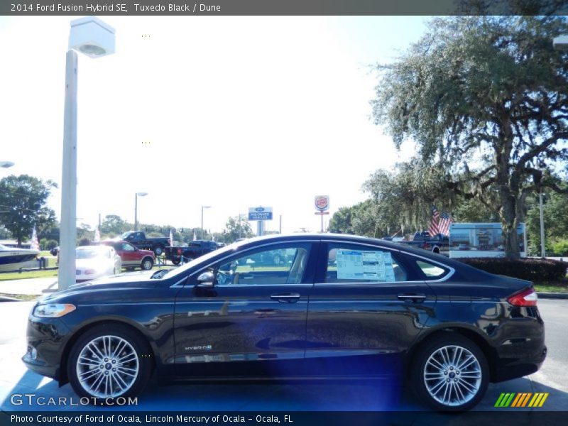 Tuxedo Black / Dune 2014 Ford Fusion Hybrid SE