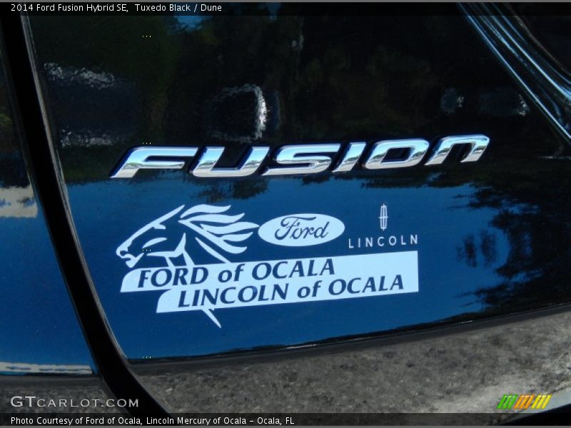 Tuxedo Black / Dune 2014 Ford Fusion Hybrid SE