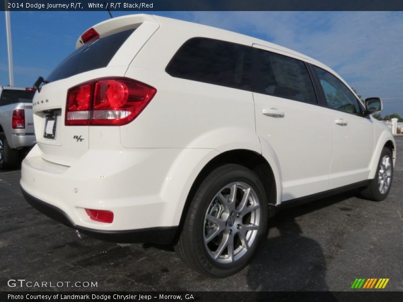 White / R/T Black/Red 2014 Dodge Journey R/T