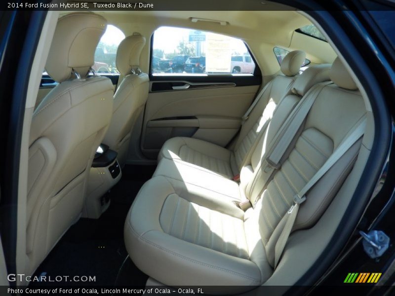 Rear Seat of 2014 Fusion Hybrid SE