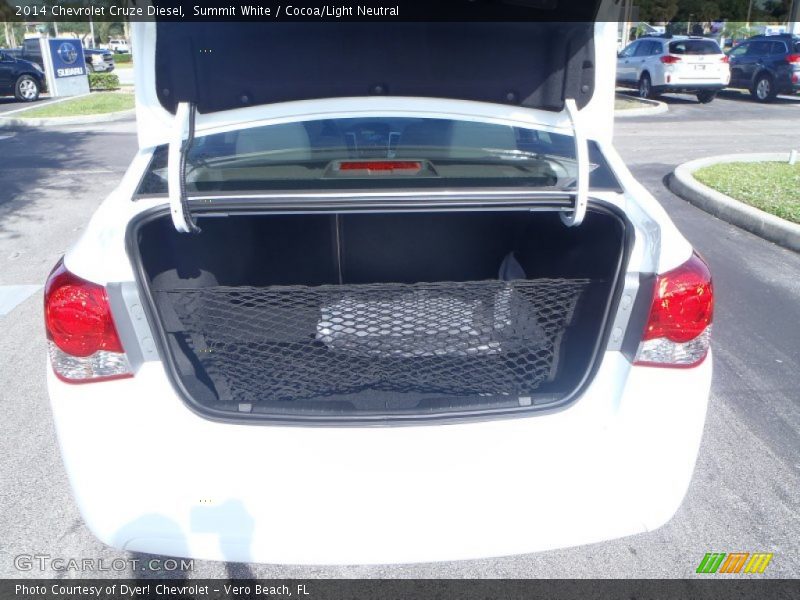 Summit White / Cocoa/Light Neutral 2014 Chevrolet Cruze Diesel