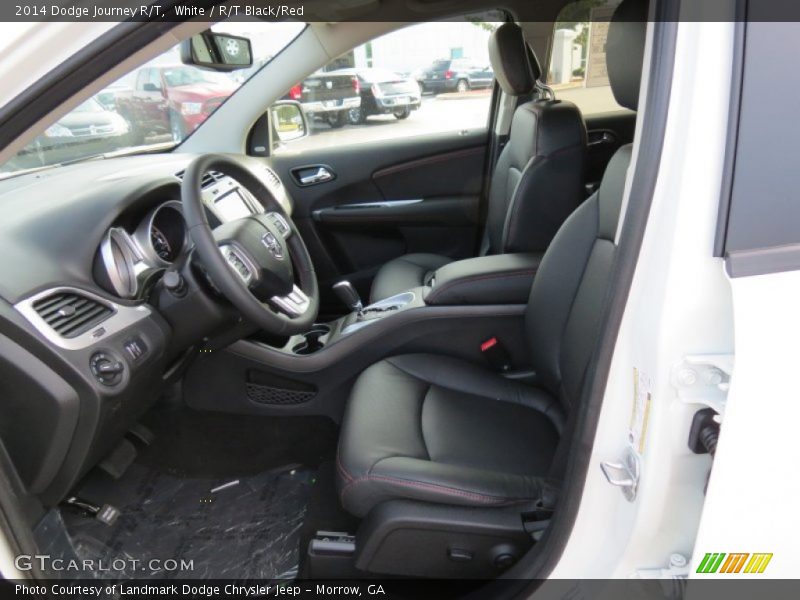White / R/T Black/Red 2014 Dodge Journey R/T