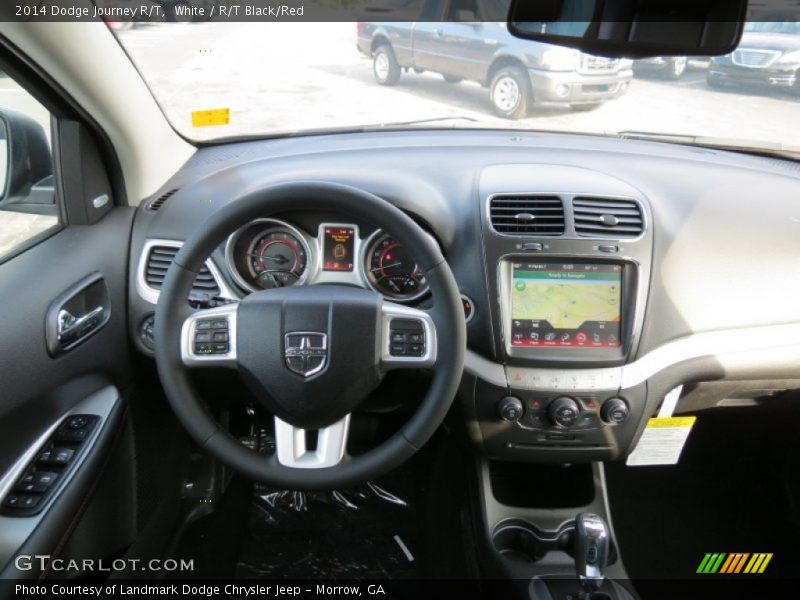 White / R/T Black/Red 2014 Dodge Journey R/T