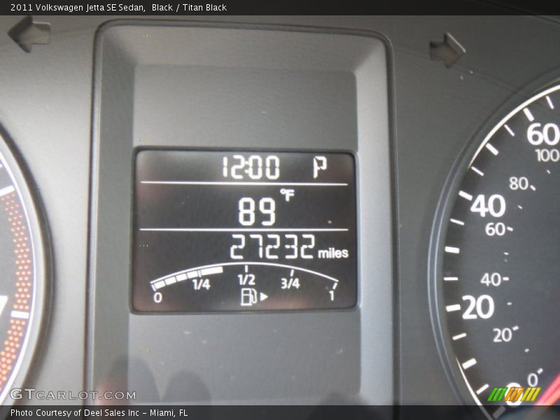 Black / Titan Black 2011 Volkswagen Jetta SE Sedan