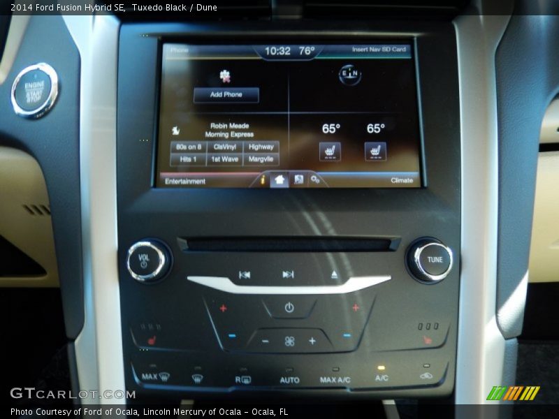 Tuxedo Black / Dune 2014 Ford Fusion Hybrid SE