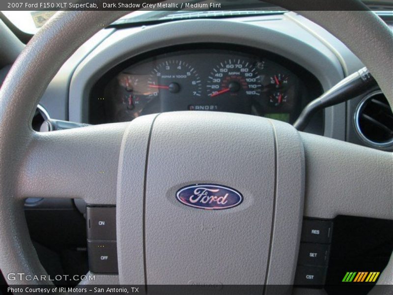 Dark Shadow Grey Metallic / Medium Flint 2007 Ford F150 XLT SuperCab