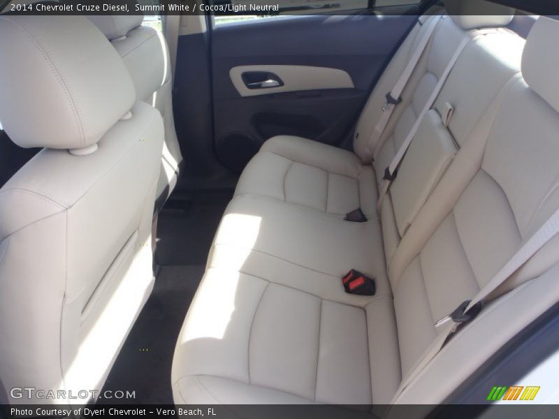 Summit White / Cocoa/Light Neutral 2014 Chevrolet Cruze Diesel