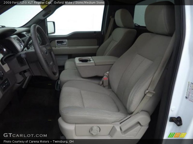 Oxford White / Stone/Medium Stone 2009 Ford F150 XLT Regular Cab