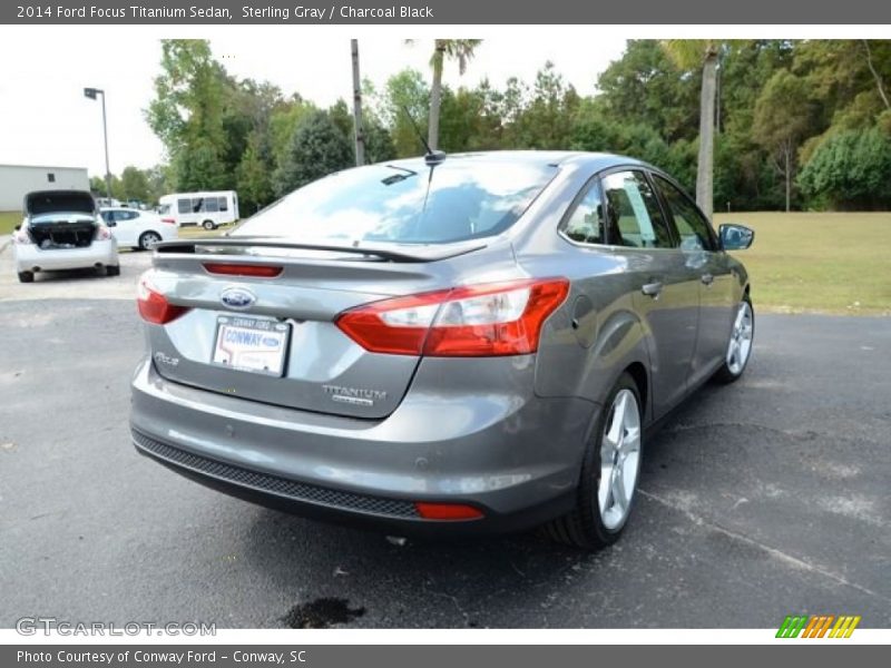 Sterling Gray / Charcoal Black 2014 Ford Focus Titanium Sedan