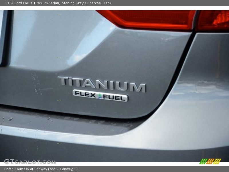 Sterling Gray / Charcoal Black 2014 Ford Focus Titanium Sedan