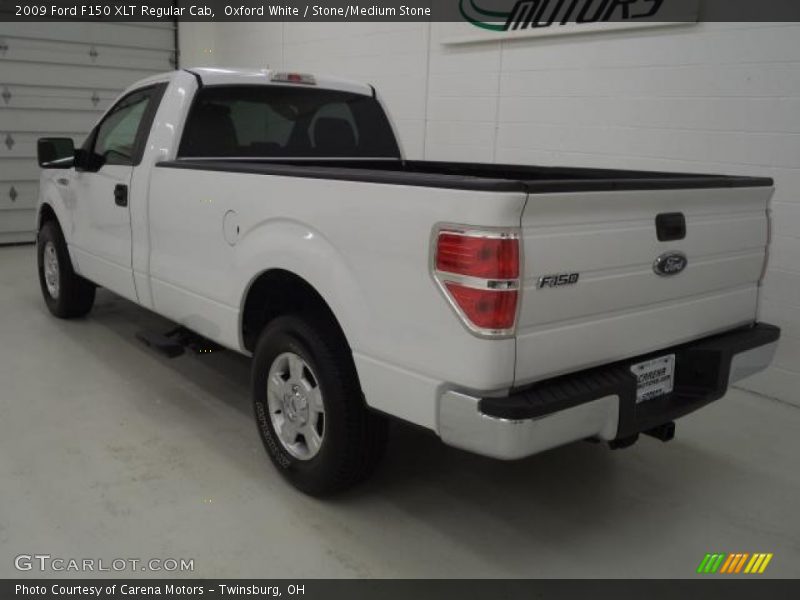 Oxford White / Stone/Medium Stone 2009 Ford F150 XLT Regular Cab