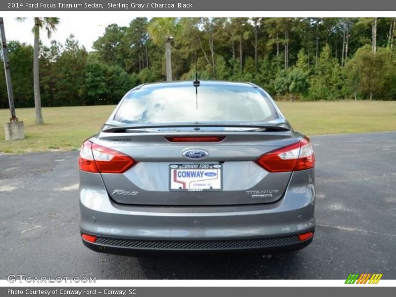 Sterling Gray / Charcoal Black 2014 Ford Focus Titanium Sedan