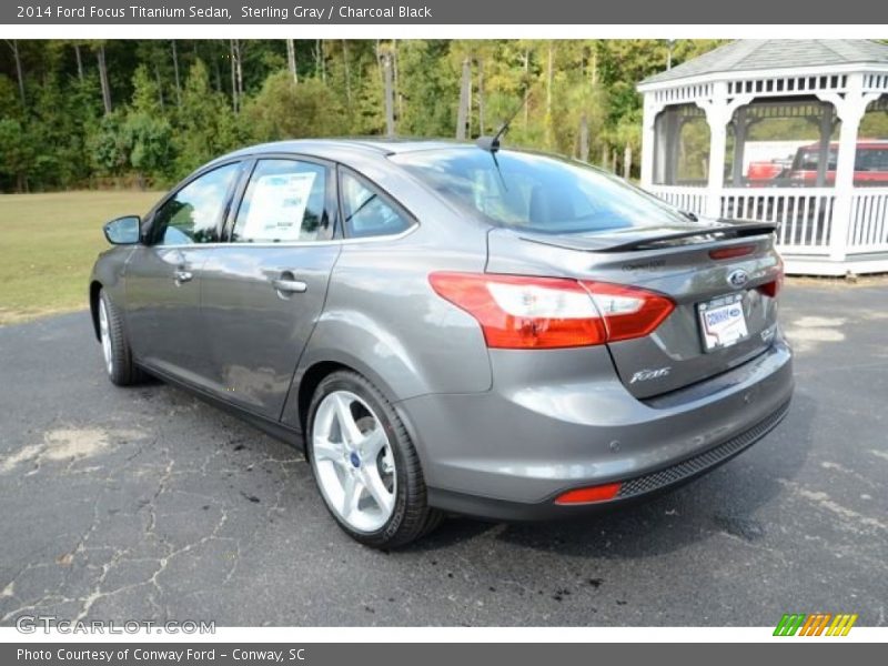 Sterling Gray / Charcoal Black 2014 Ford Focus Titanium Sedan