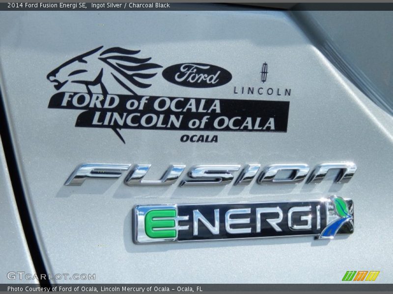Ingot Silver / Charcoal Black 2014 Ford Fusion Energi SE