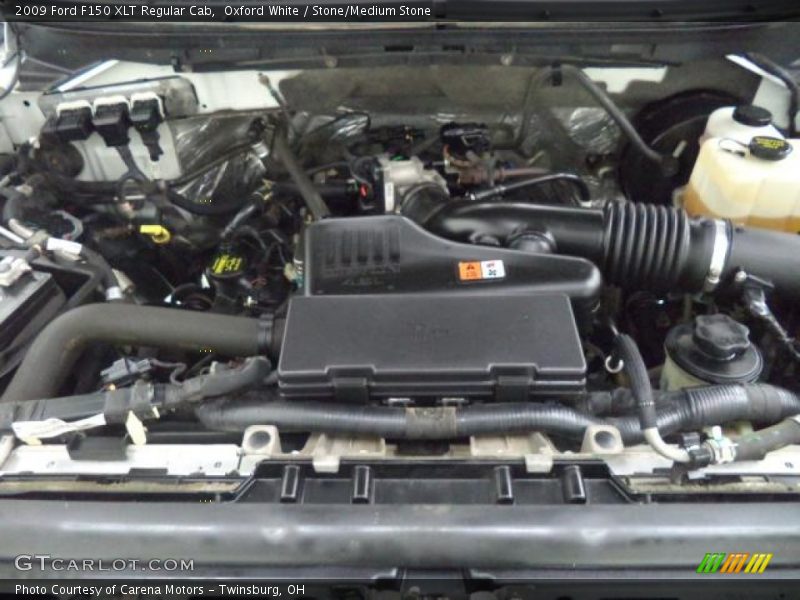 Oxford White / Stone/Medium Stone 2009 Ford F150 XLT Regular Cab