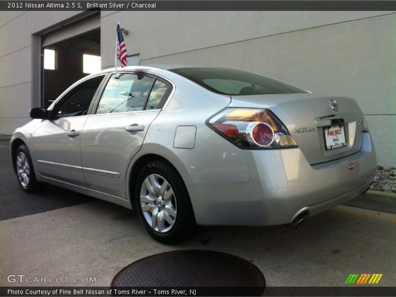 Brilliant Silver / Charcoal 2012 Nissan Altima 2.5 S