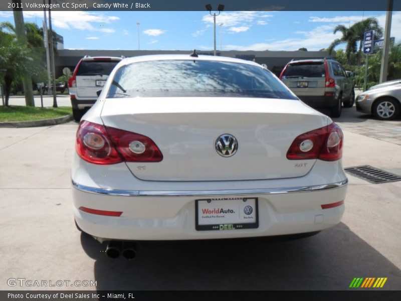 Candy White / Black 2011 Volkswagen CC Sport
