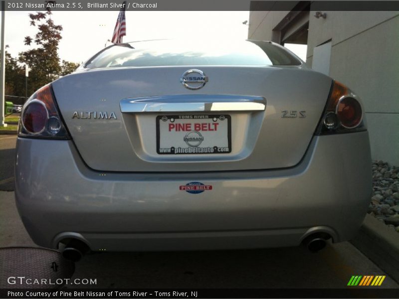 Brilliant Silver / Charcoal 2012 Nissan Altima 2.5 S