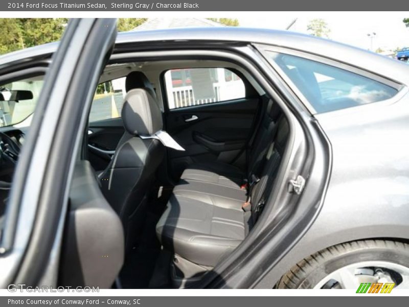 Sterling Gray / Charcoal Black 2014 Ford Focus Titanium Sedan