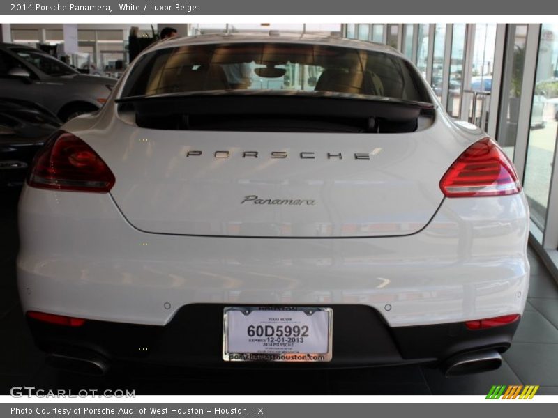 White / Luxor Beige 2014 Porsche Panamera