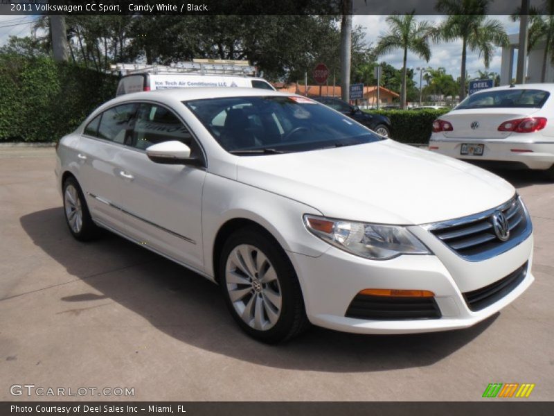 Candy White / Black 2011 Volkswagen CC Sport