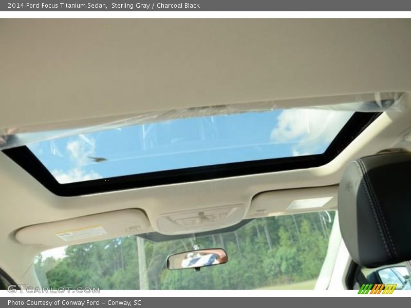 Sterling Gray / Charcoal Black 2014 Ford Focus Titanium Sedan