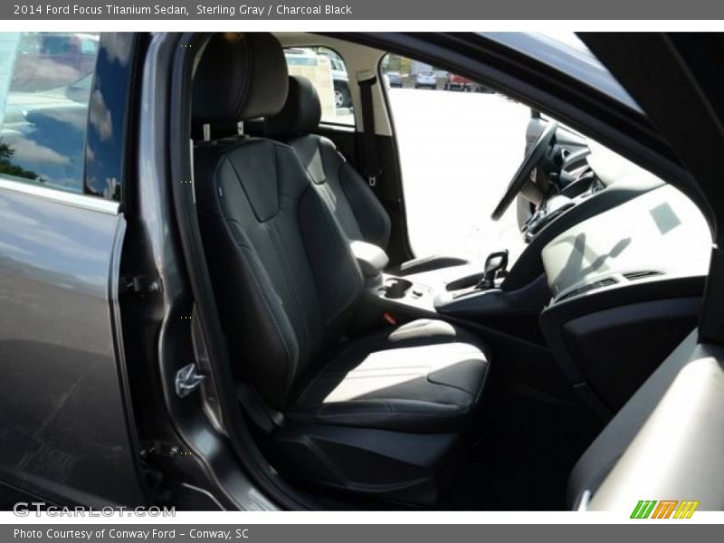 Sterling Gray / Charcoal Black 2014 Ford Focus Titanium Sedan