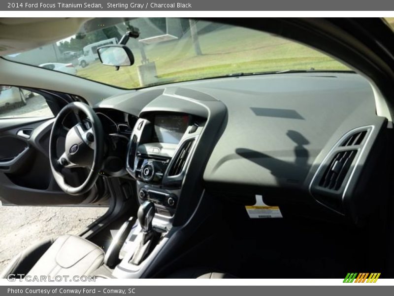 Sterling Gray / Charcoal Black 2014 Ford Focus Titanium Sedan