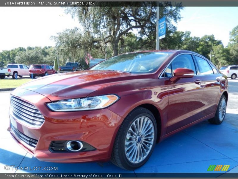 Front 3/4 View of 2014 Fusion Titanium