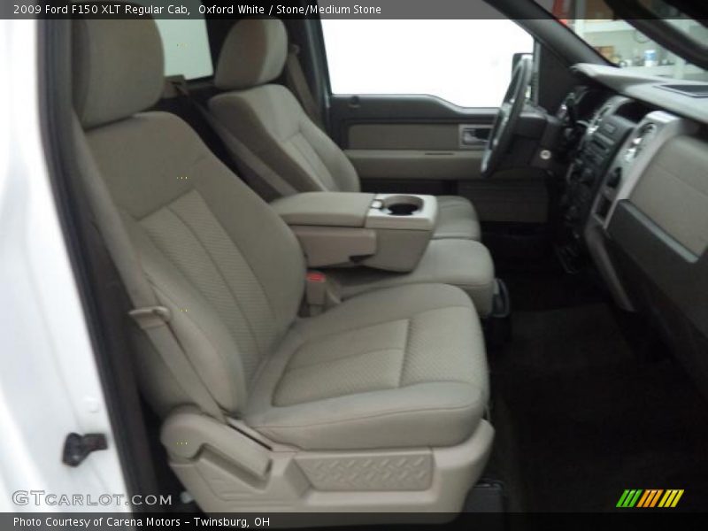 Oxford White / Stone/Medium Stone 2009 Ford F150 XLT Regular Cab