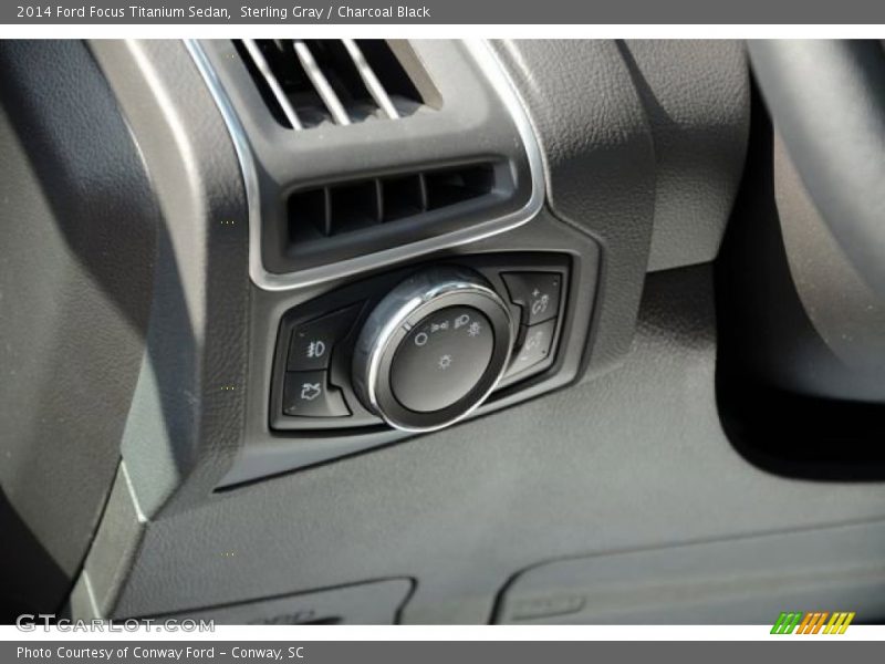 Sterling Gray / Charcoal Black 2014 Ford Focus Titanium Sedan