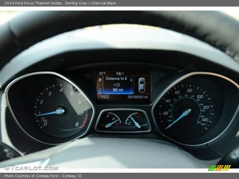 Sterling Gray / Charcoal Black 2014 Ford Focus Titanium Sedan