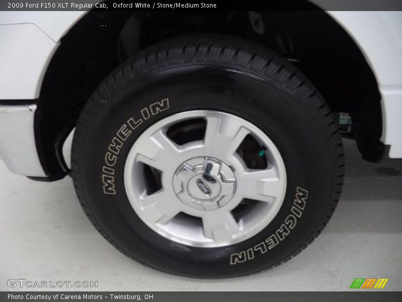 Oxford White / Stone/Medium Stone 2009 Ford F150 XLT Regular Cab