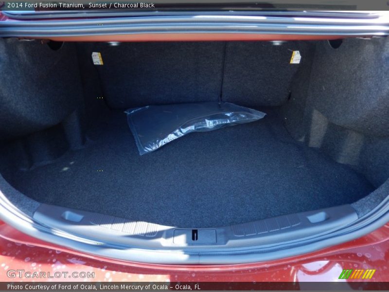 Sunset / Charcoal Black 2014 Ford Fusion Titanium